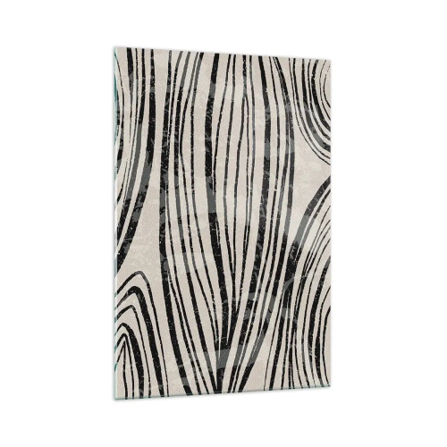 Obraz na skle - Močál s liniemi - 70x100 cm