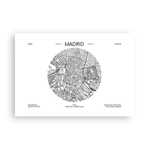 Plakát - Anatomie Madridu - 100x70 cm