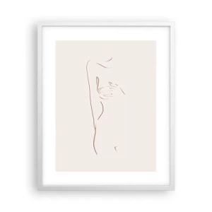 Plakát v bílém rámu - Tvar touhy - 40x50 cm