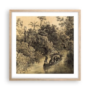 Plakát v rámu světlý dub - Výlet ke zdroji - 50x50 cm