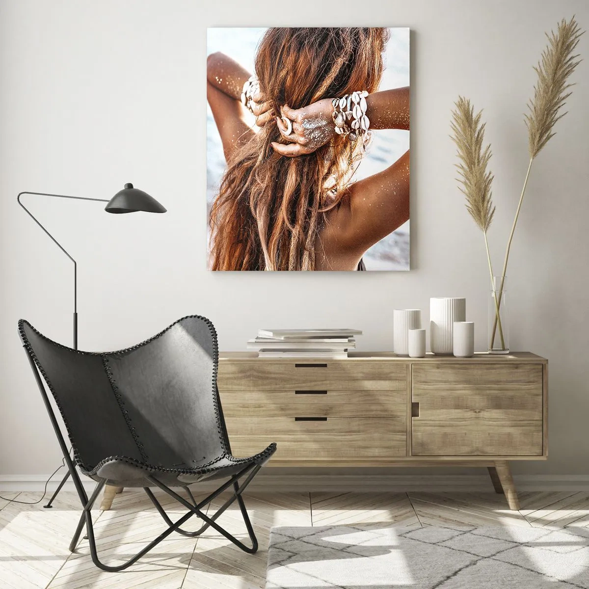 Obraz na skle - Sestra vody a slunce - 50x70 cm