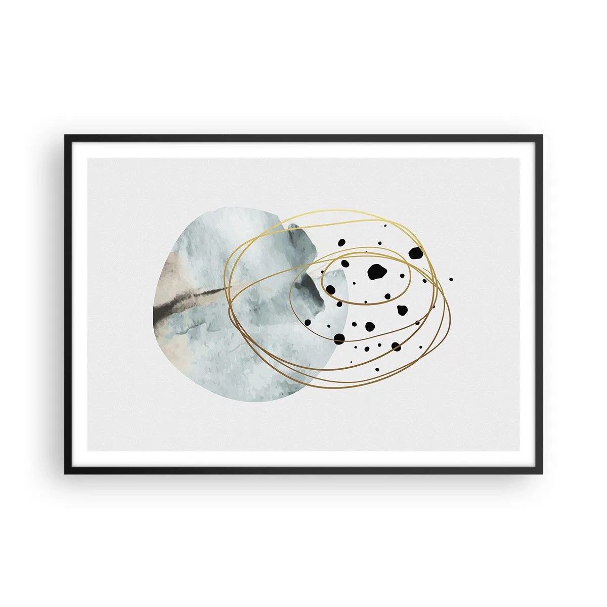 Plakát v černém rámu - V objetí prostoru - 100x70 cm