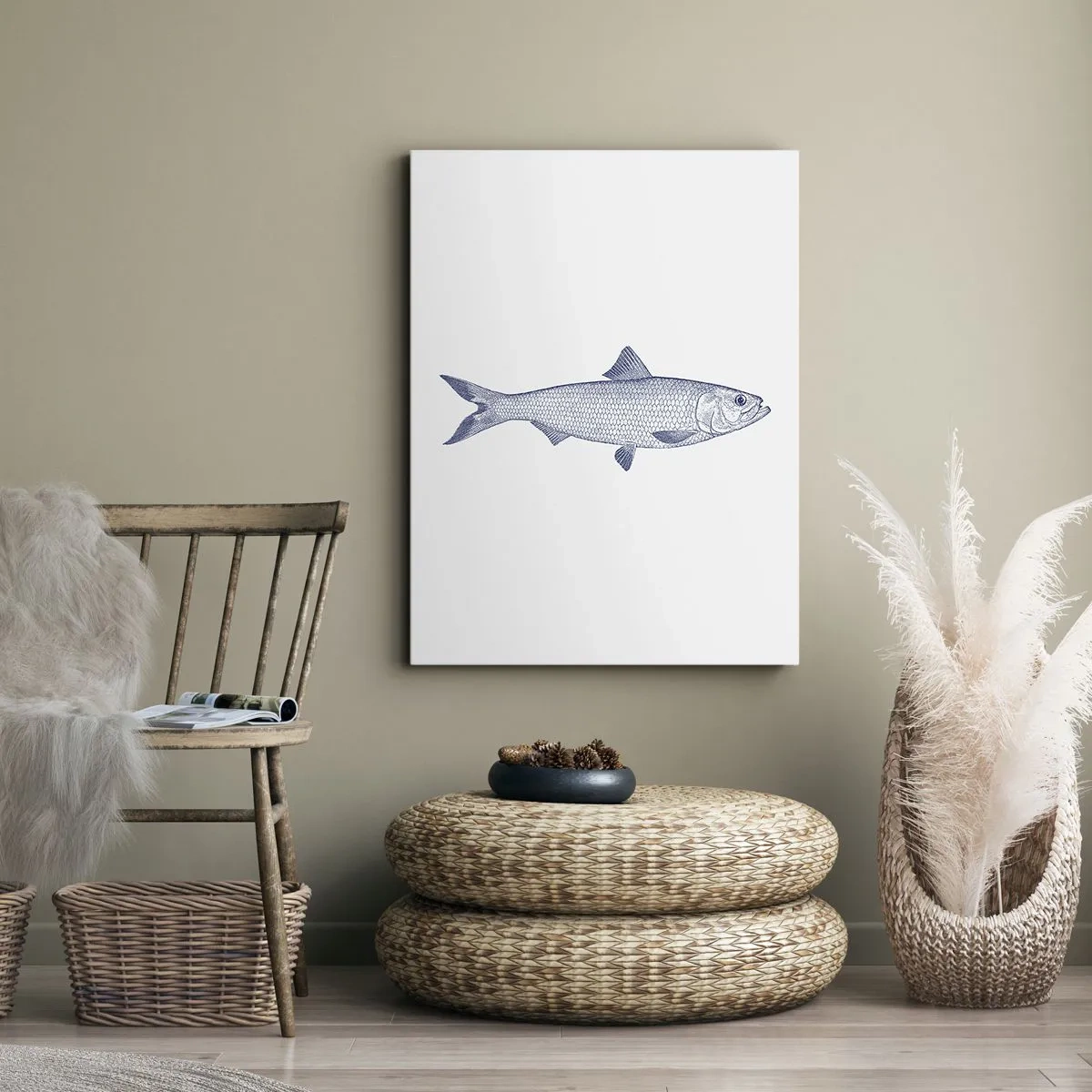 Obraz na plátně - Pozdravy ze severních moří - 45x80 cm