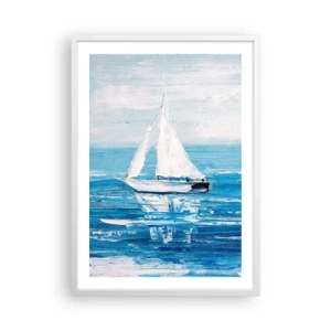 Plakát v bílém rámu - S přítelem po boku - 50x70 cm