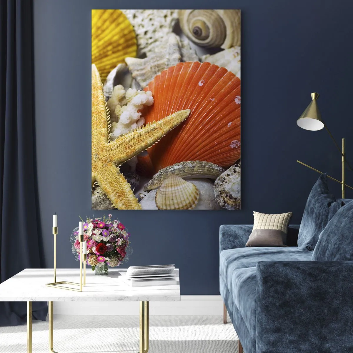 Obraz na skle - Poklady oceánu - 50x70 cm