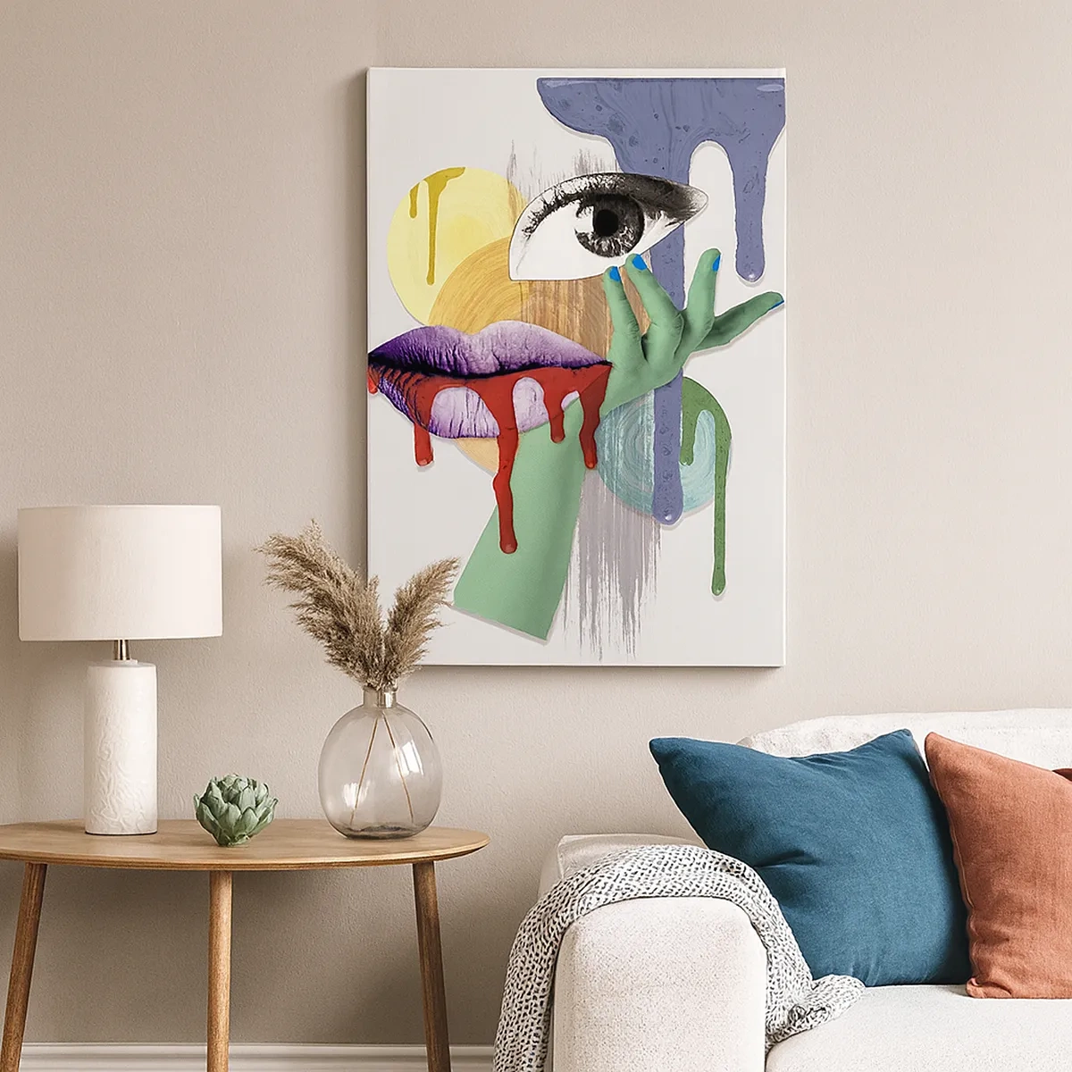 Obraz na plátně - Zdeformovaný portrét - 50x70 cm