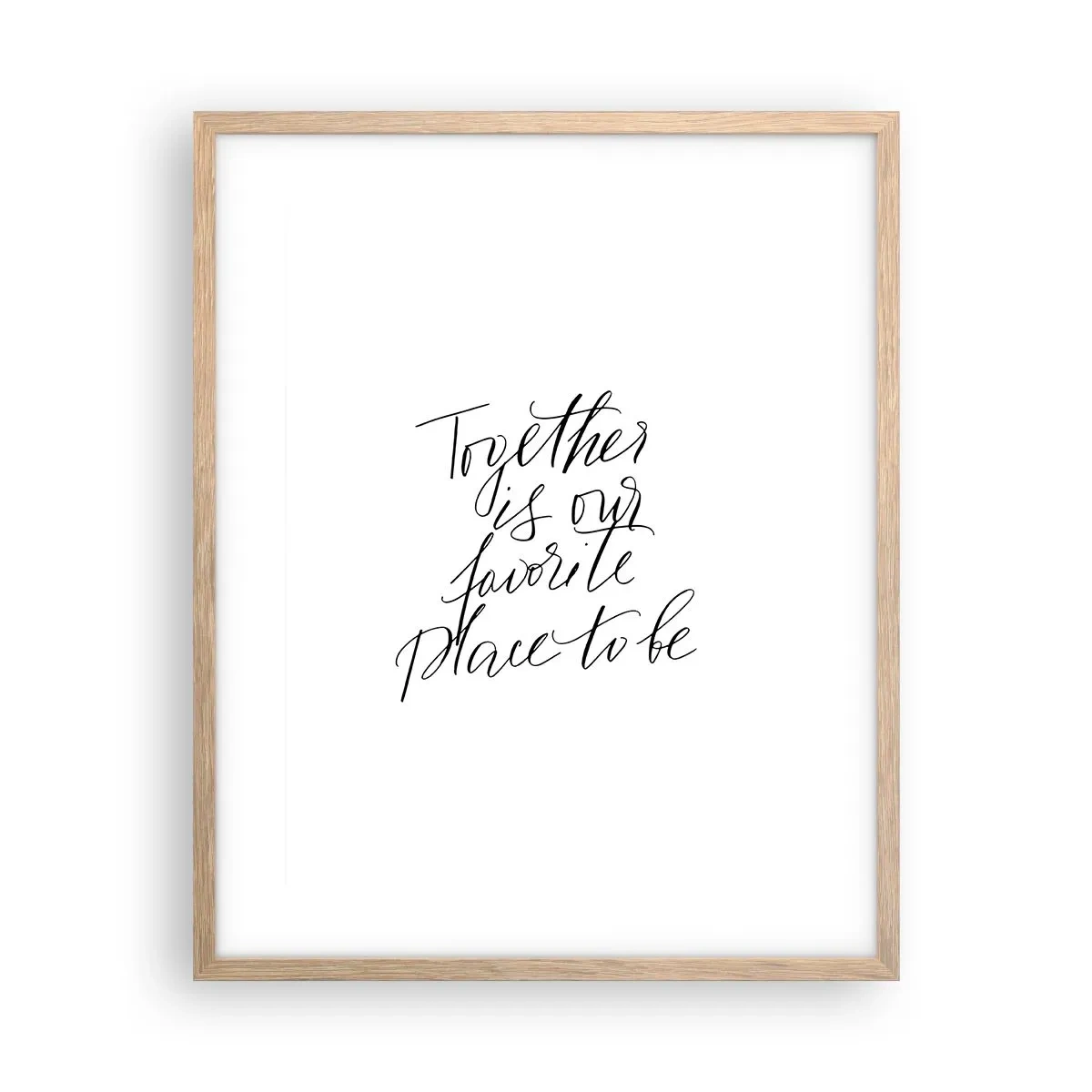 Plakát v rámu světlý dub - Cítíte to také? - 40x50 cm