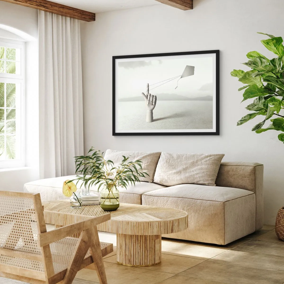Plakát v černém rámu - Výzva - 100x70 cm