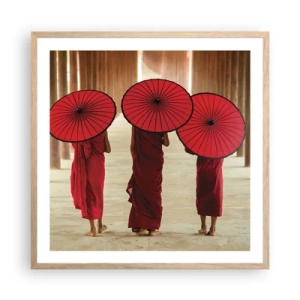 Plakát v rámu světlý dub - Na cestě do Čisté říše - 60x60 cm