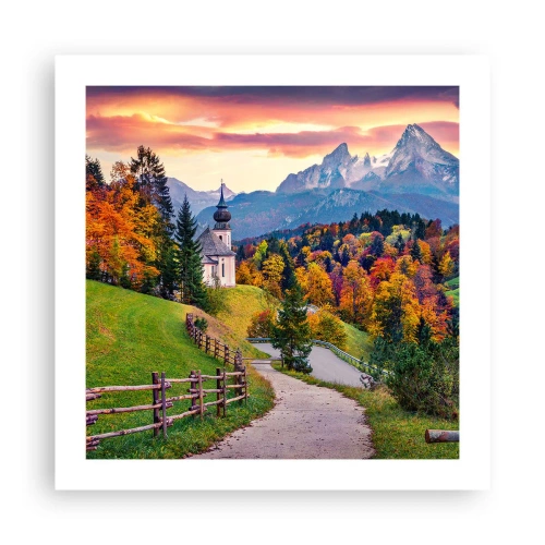 Plakát - Naprosto ideální krajina - 50x50 cm