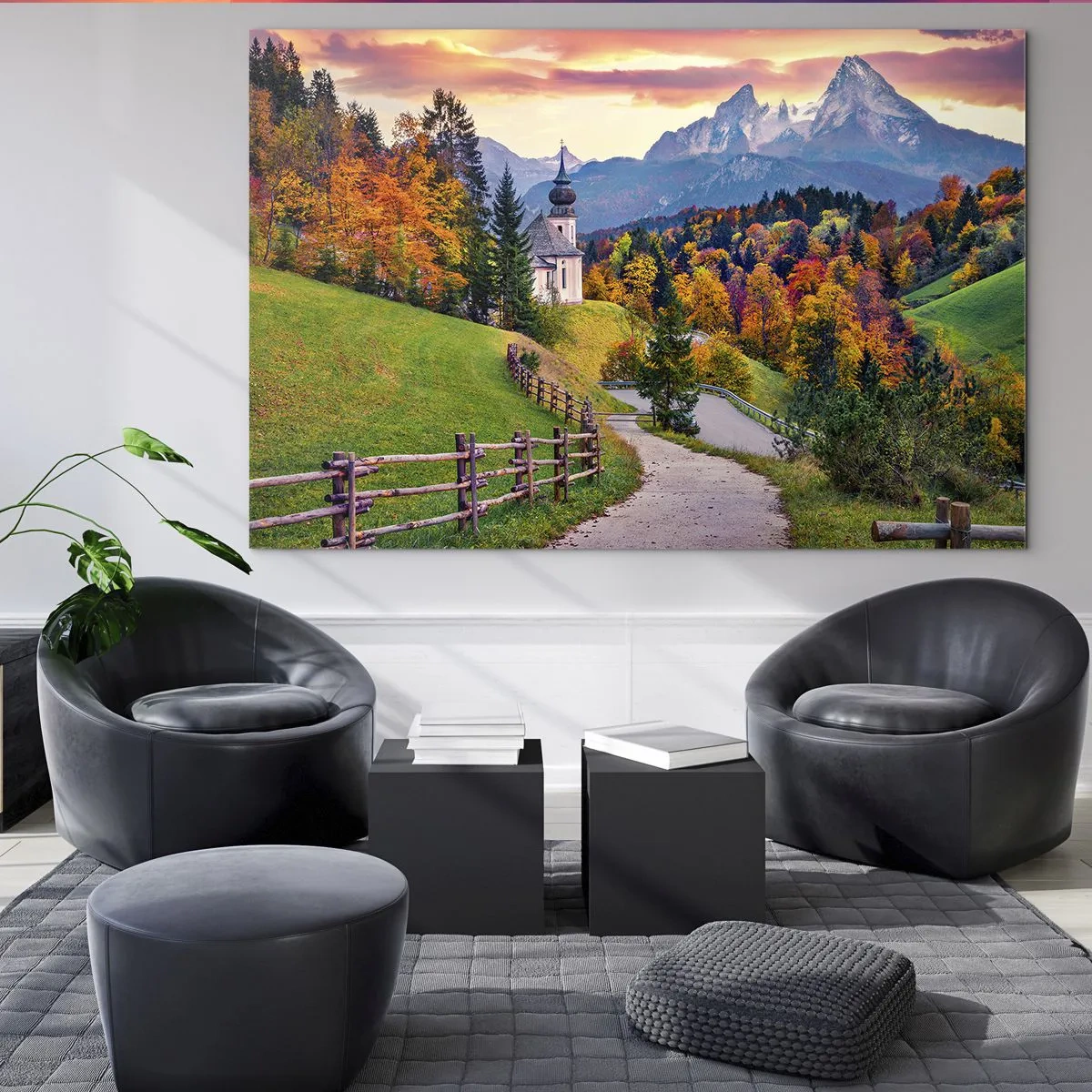 Obraz na skle - Naprosto ideální krajina - 70x50 cm