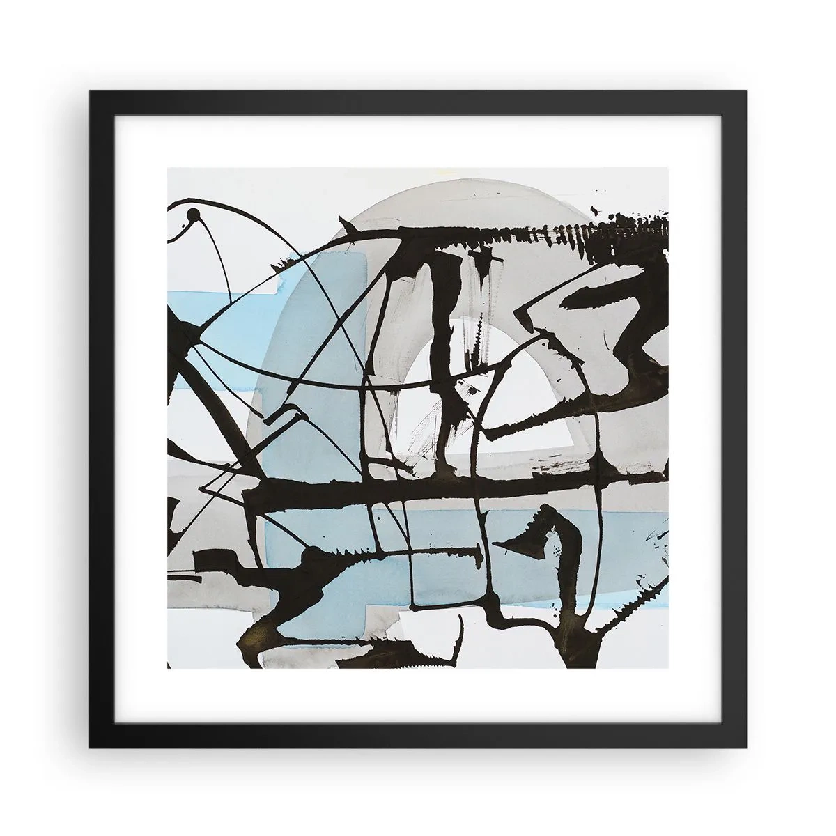Plakát v černém rámu - Přesto modrá - 40x40 cm