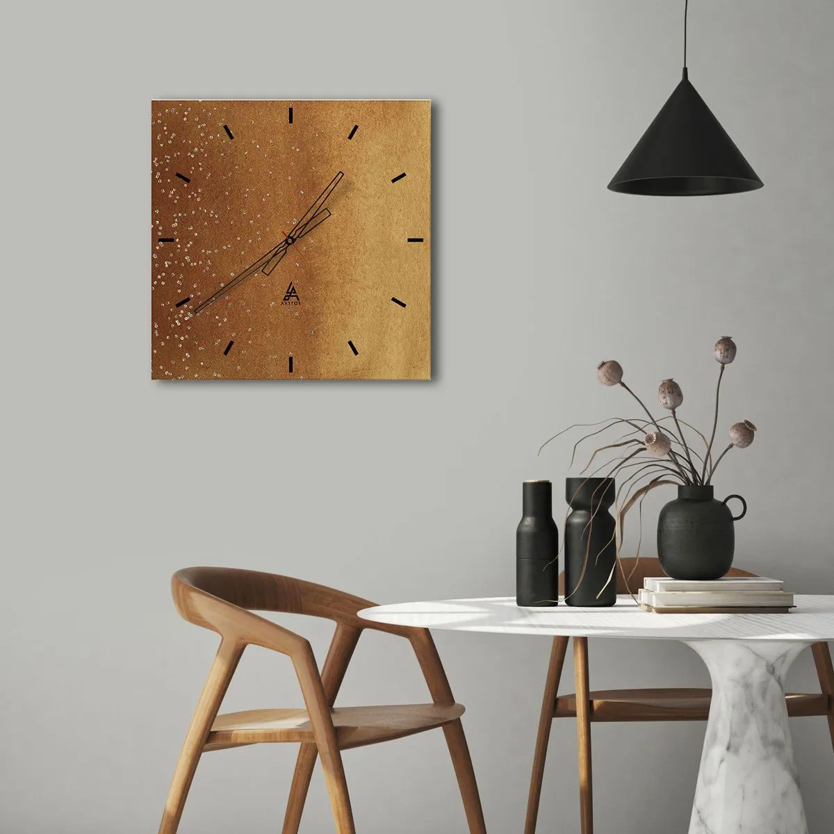 Nástěnné hodiny - Zrození světla - 30x30 cm
