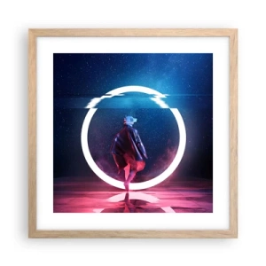 Plakát v rámu světlý dub - Mezi světy - 40x40 cm