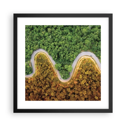 Plakát v černém rámu - Hranice a průlomy - 40x40 cm