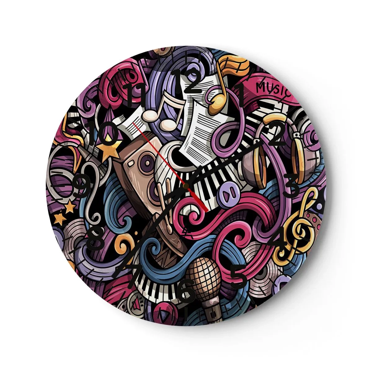 Nástěnné hodiny - Komplikovaná melodie - 30x30 cm