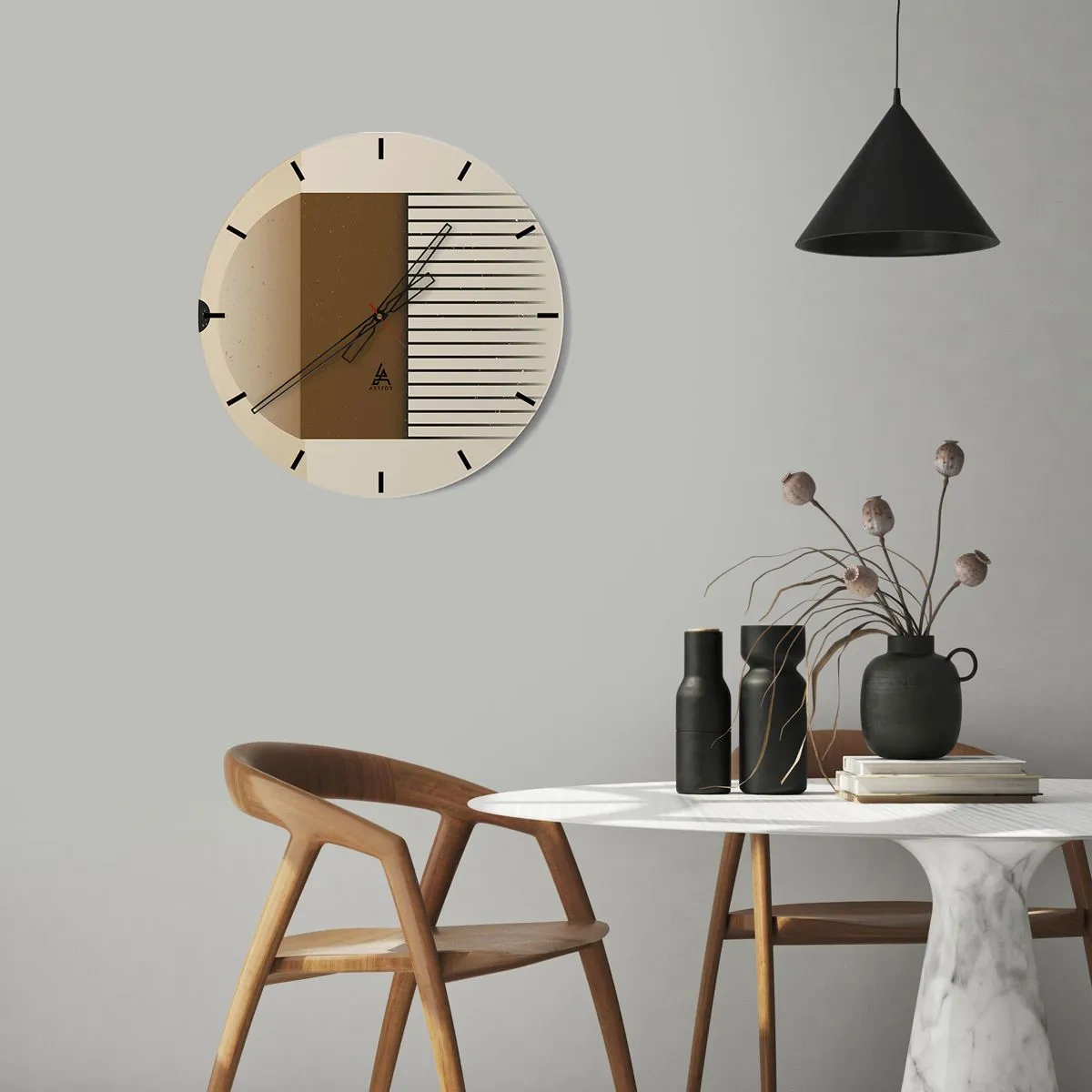 Nástěnné hodiny - Různé stavy - 40x40 cm