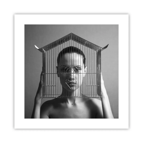 Plakát - Tak trochu surrealistický portrét - 40x40 cm