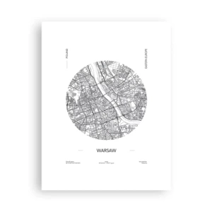 Plakát - Anatomie Varšavy - 30x40 cm