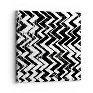 Obraz na plátně - Cik-bílé, cik-černé - 30x30 cm