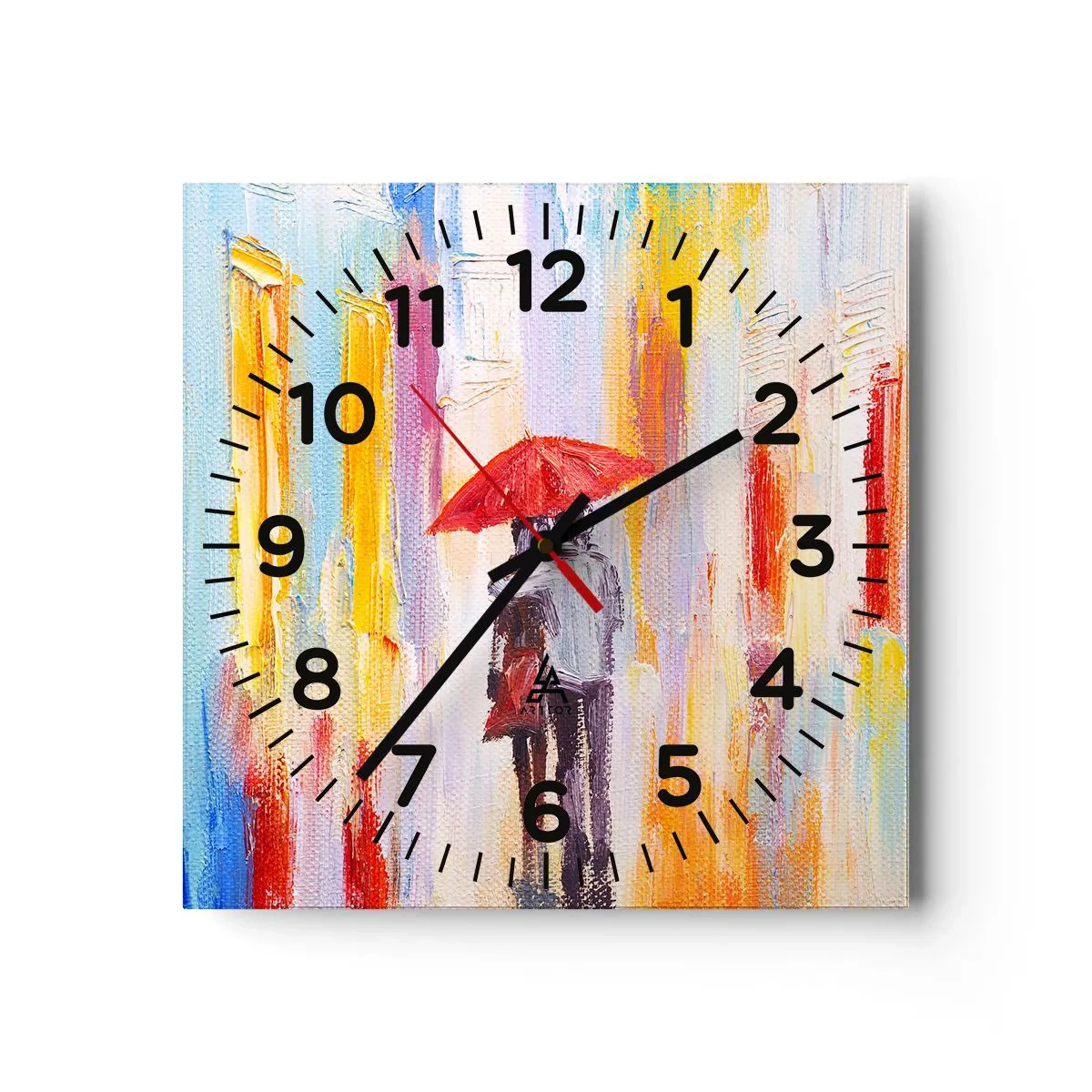 Nástěnné hodiny - Ať prší dál - 40x40 cm