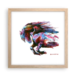 Plakát v rámu světlý dub - U vytržení - 30x30 cm