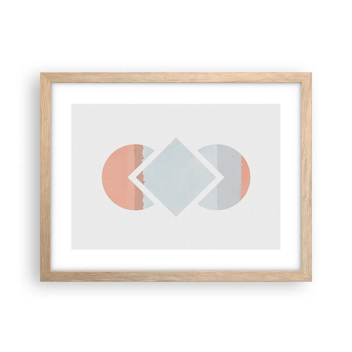 Plakát v rámu světlý dub - Situace je jasná - 40x30 cm