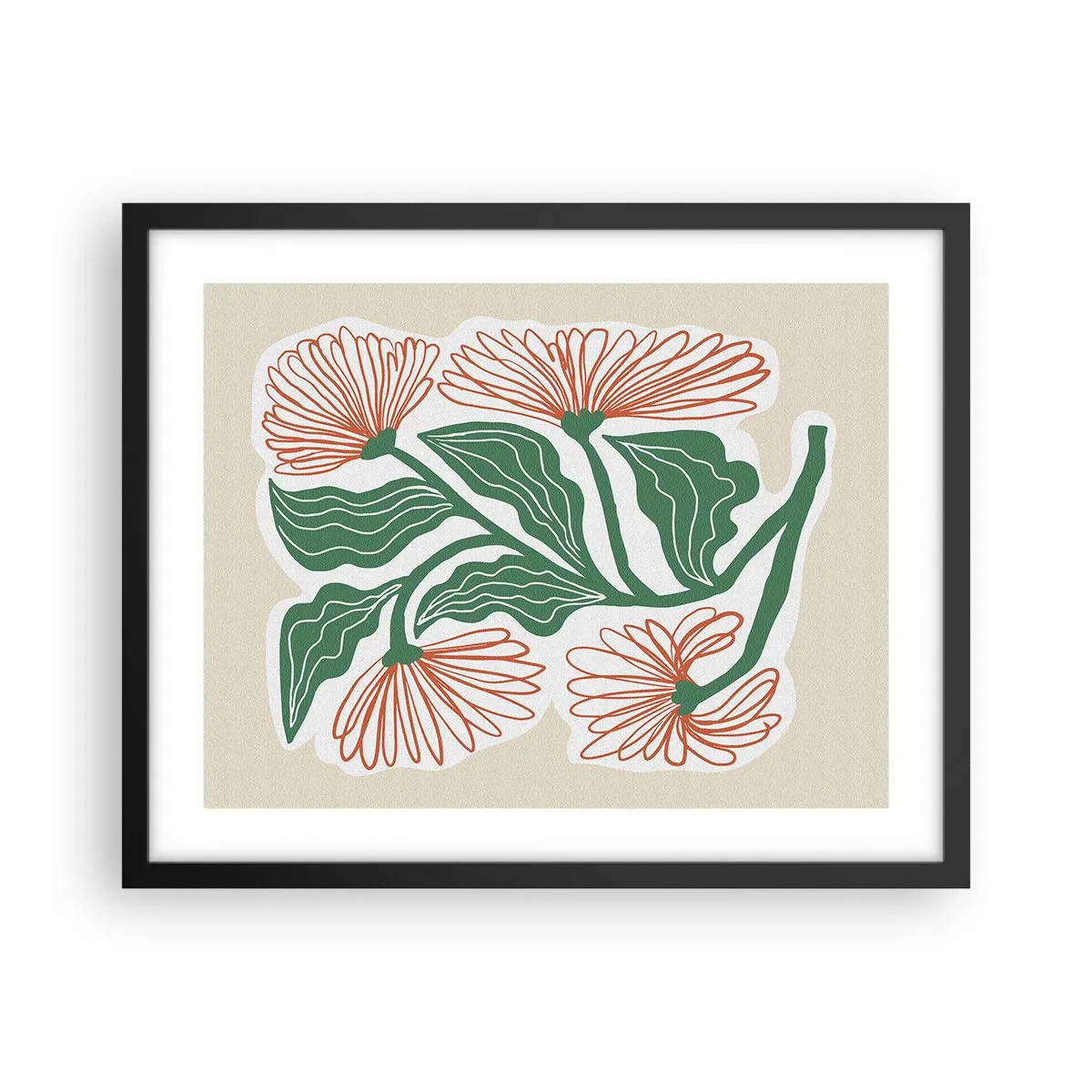 Plakát v černém rámu - Lidové i moderní - 50x40 cm