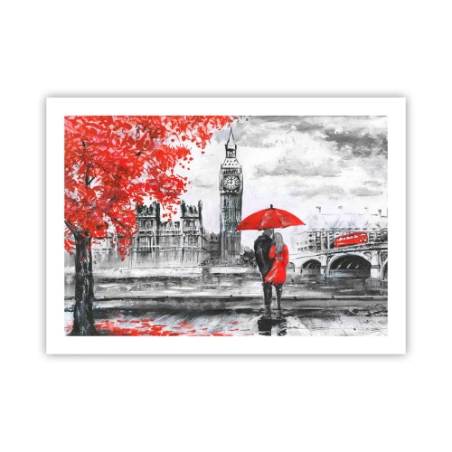 Plakát - Zamilování do Londýna - 70x50 cm