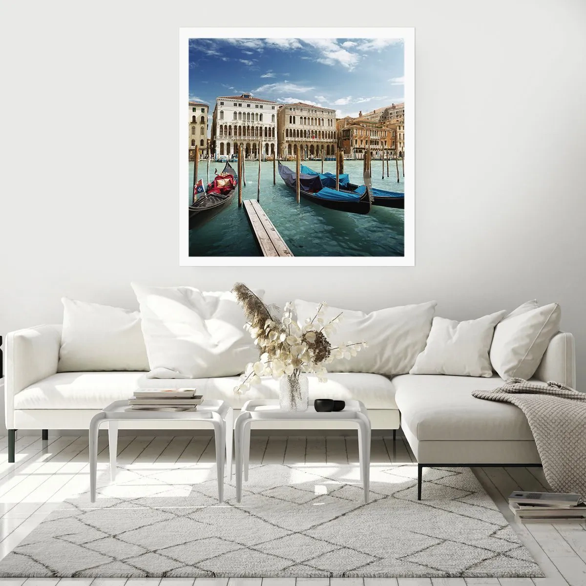 Plakát - Paláce v modři - 30x30 cm