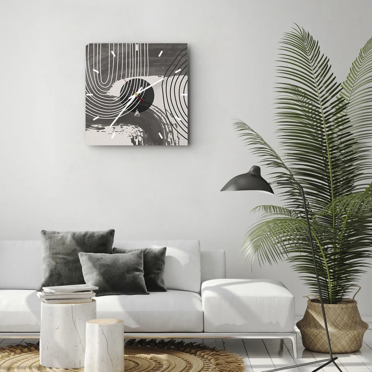 Nástěnné hodiny - Ovál vítězí - 40x40 cm