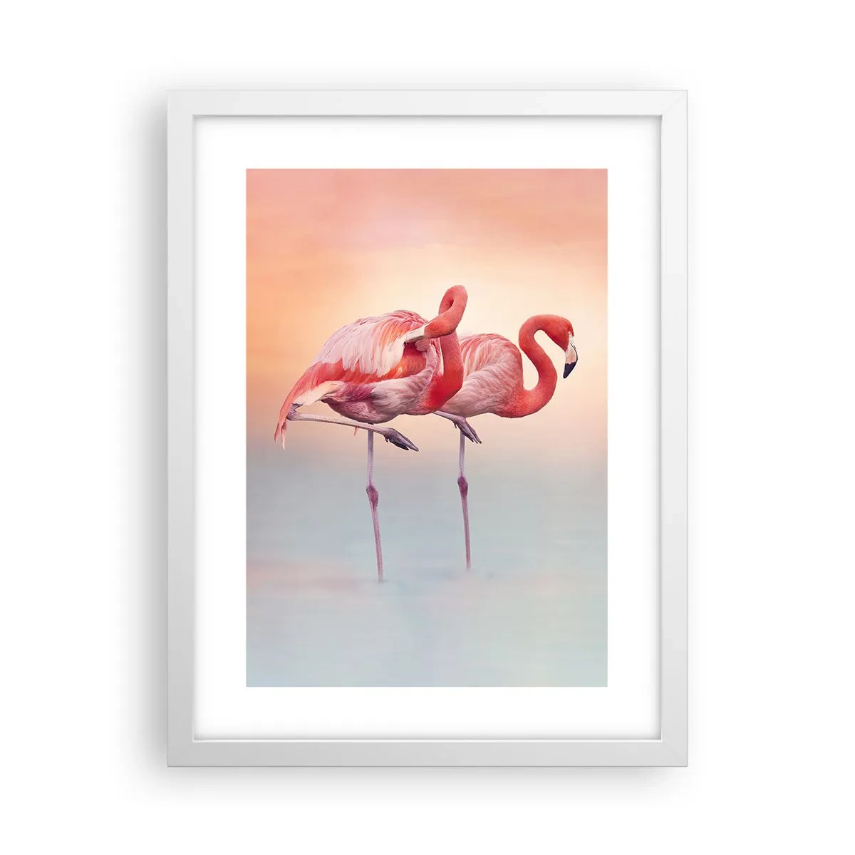 Plakát v bílém rámu - V barvě zapadajícího slunce - 30x40 cm
