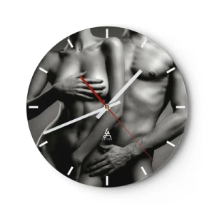 Nástěnné hodiny - Adam a Eva - 40x40 cm