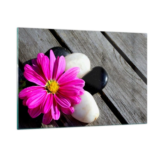 Obraz na skle - Odpočinek na molu - 120x80 cm