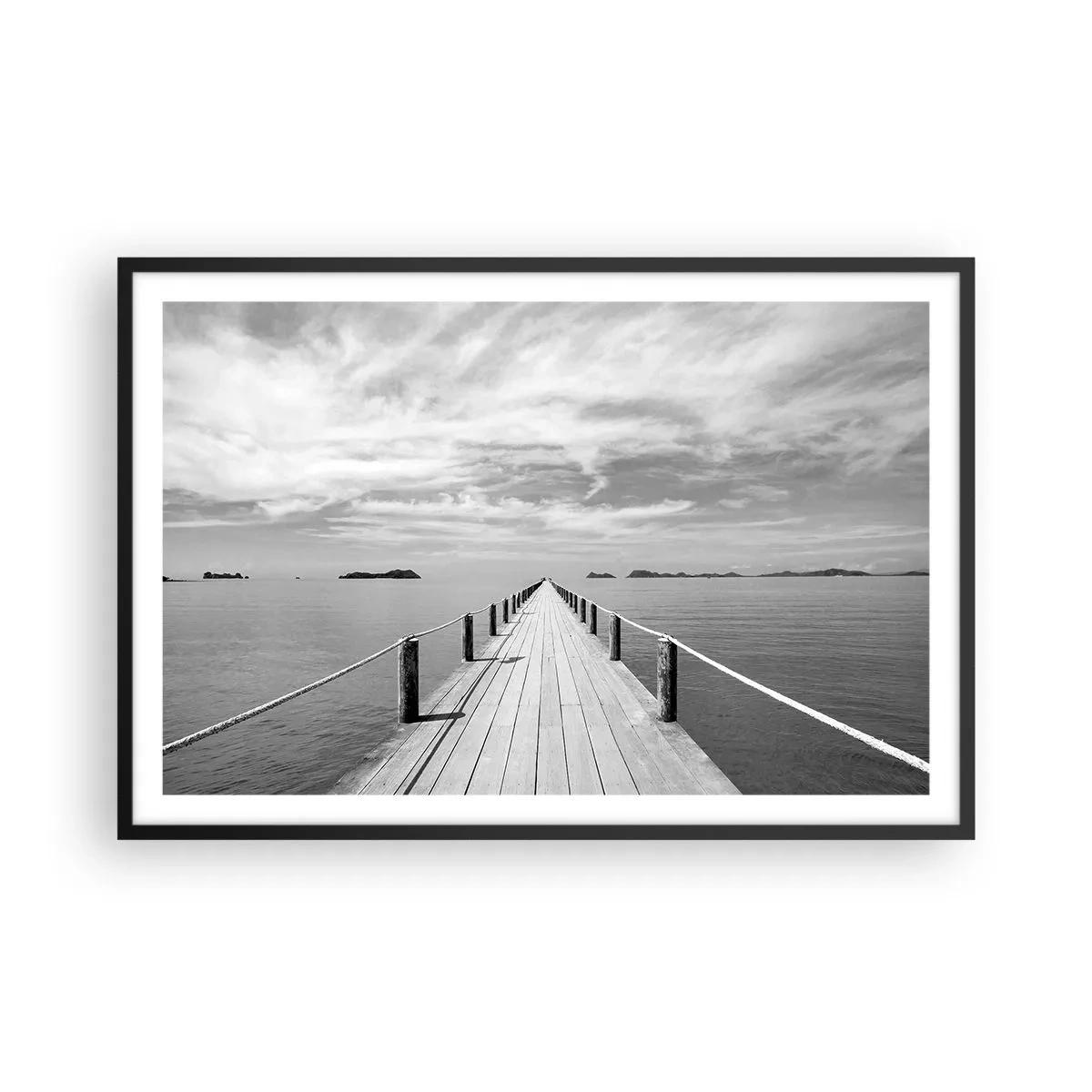 Plakát v černém rámu - Co takhle cesta… - 91x61 cm