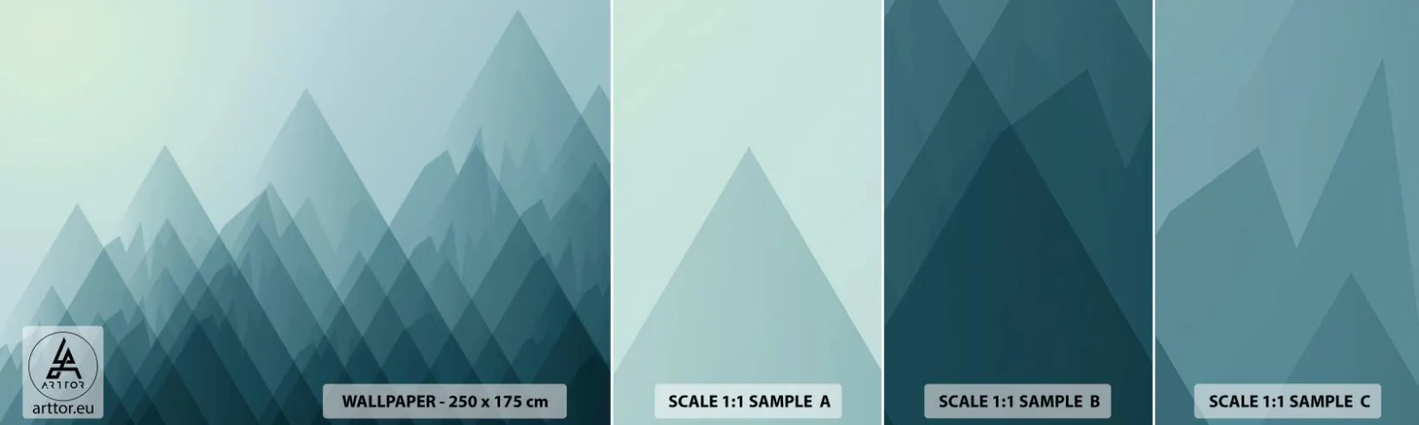 Fototapeta Vzorek Standard Eco - Velká, větší, největší - hory, Abstrakce, Kus - 100x30 cm