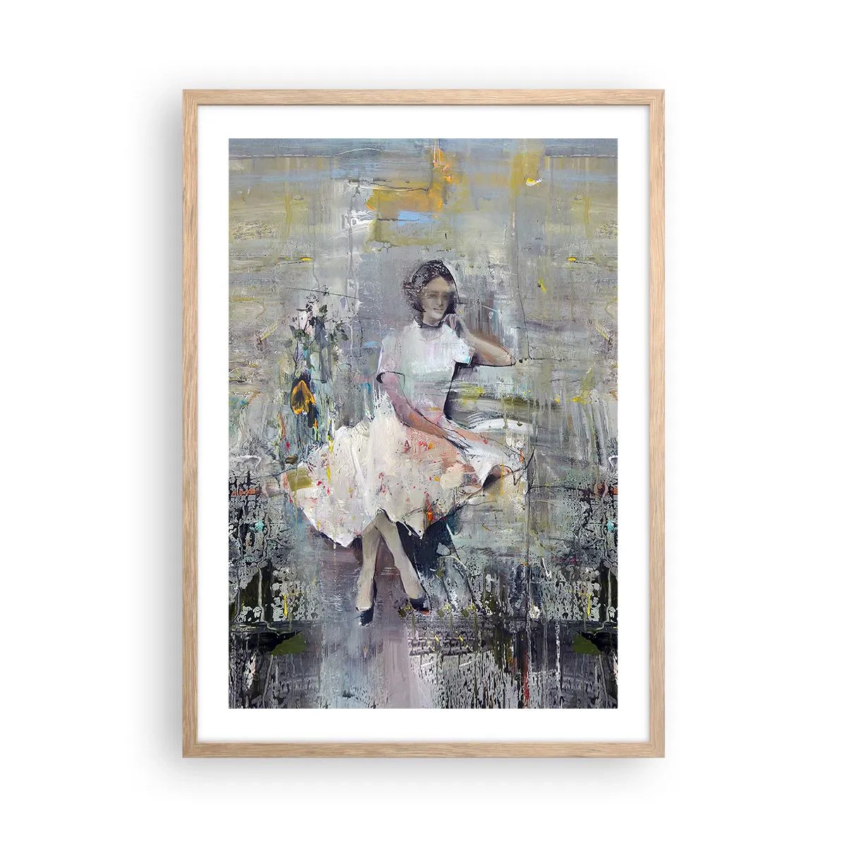 Plakát v rámu světlý dub - Klasická a moderní - 50x70 cm