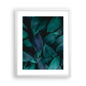 Plakát v bílém rámu - Zeleň sama o sobě - 40x50 cm