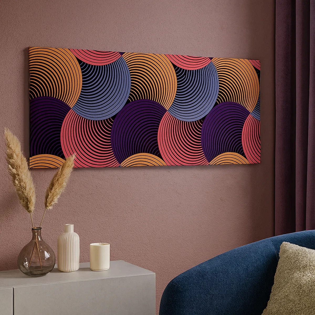 Obraz na plátně - V kruhovém rytmu - 30x30 cm
