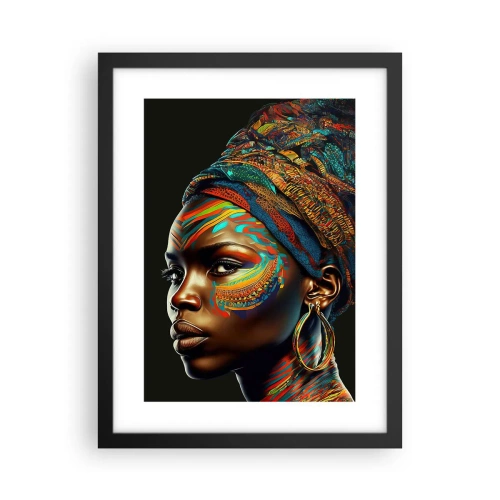 Plakát v černém rámu - Africká královna - 30x40 cm