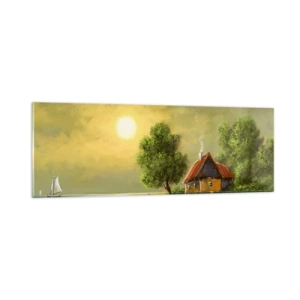 Obraz na skle - Krásně, jako z obrázku - 90x30 cm