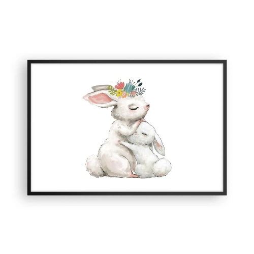Plakát v černém rámu - Nejlepší je u mámy - 91x61 cm
