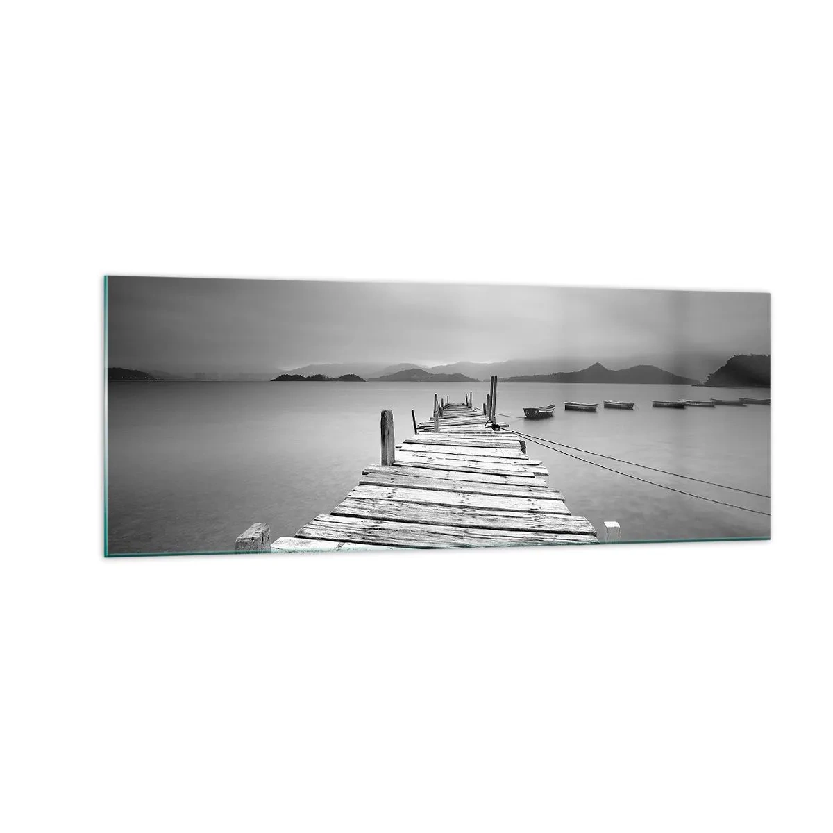 Obraz na skle - Za horami, za moři - 140x50 cm