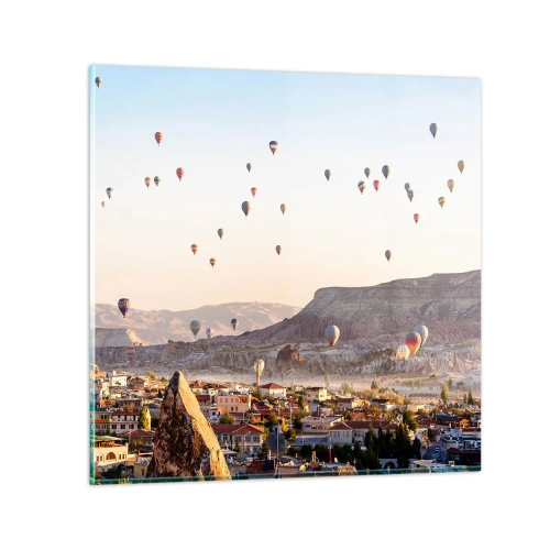 Obraz na skle - Jako lodě na obloze - 50x50 cm