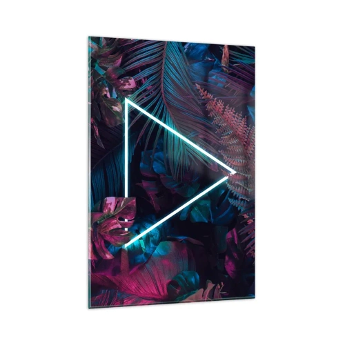 Obraz na skle - Zahrada v disco stylu - 80x120 cm