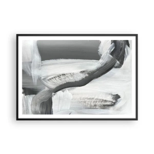 Plakát v černém rámu - Pevným pohybem - 100x70 cm
