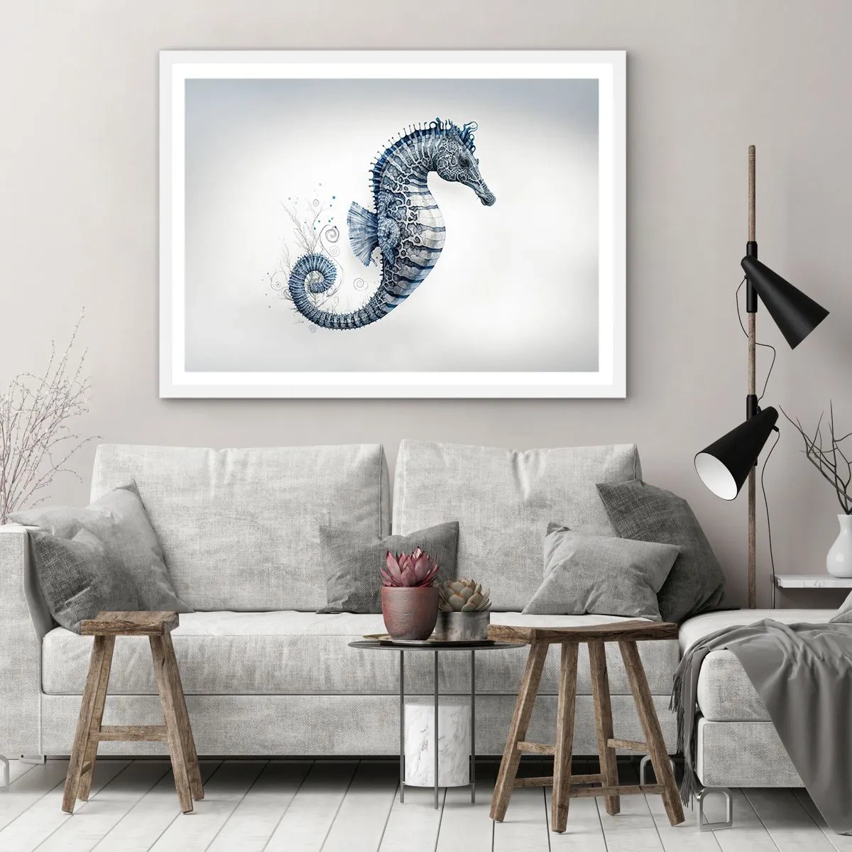 Plakát v bílém rámu - Jemný vtip přírody - 50x40 cm