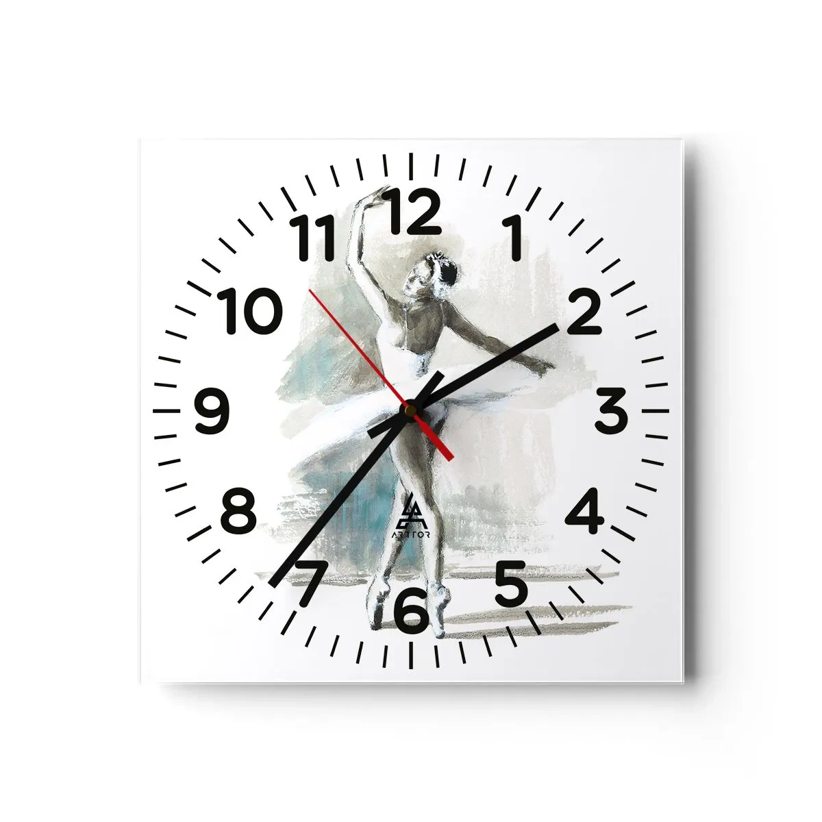 Nástěnné hodiny - Zakletá do labutě - 30x30 cm