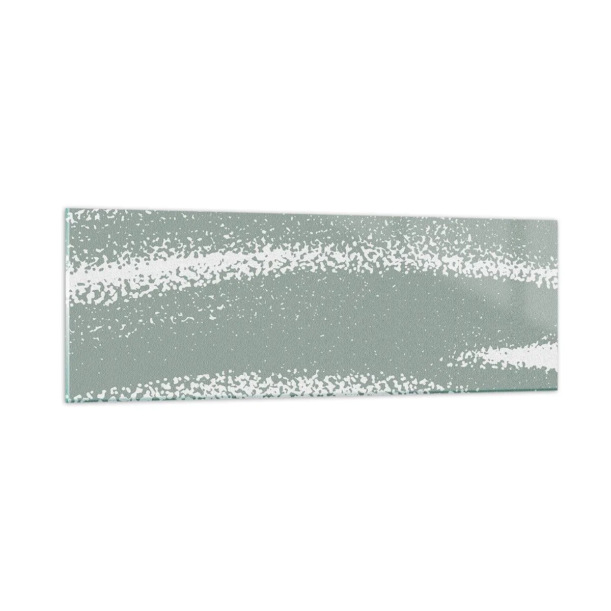 Obraz na skle - Abstrakce v zimním stylu - 90x30 cm