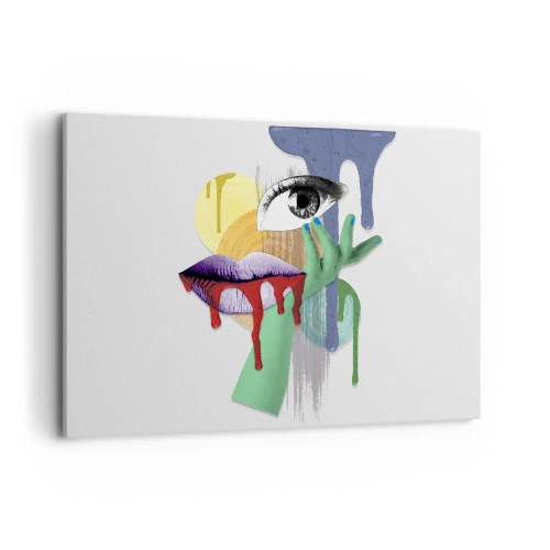 Obraz na plátně - Zdeformovaný portrét - 120x80 cm